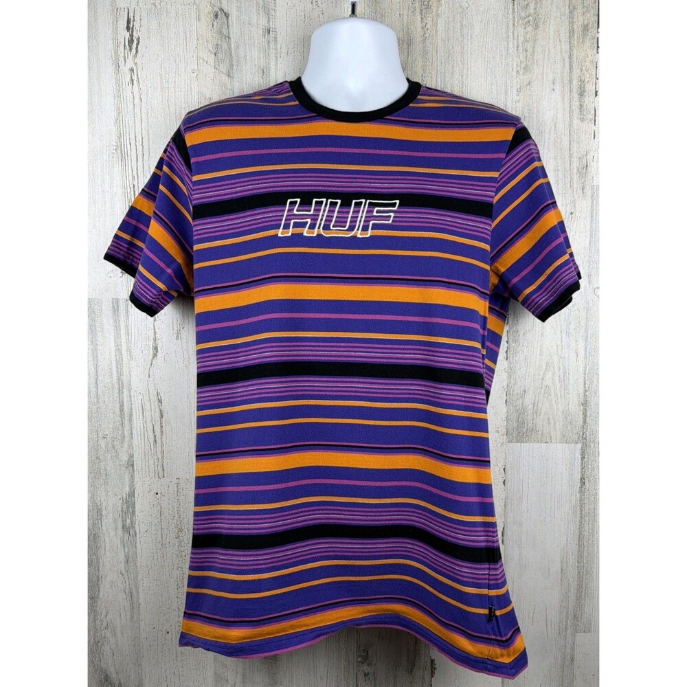 Huf Embroidered Skateboard Streetwear T-Shirt Large (20x28)